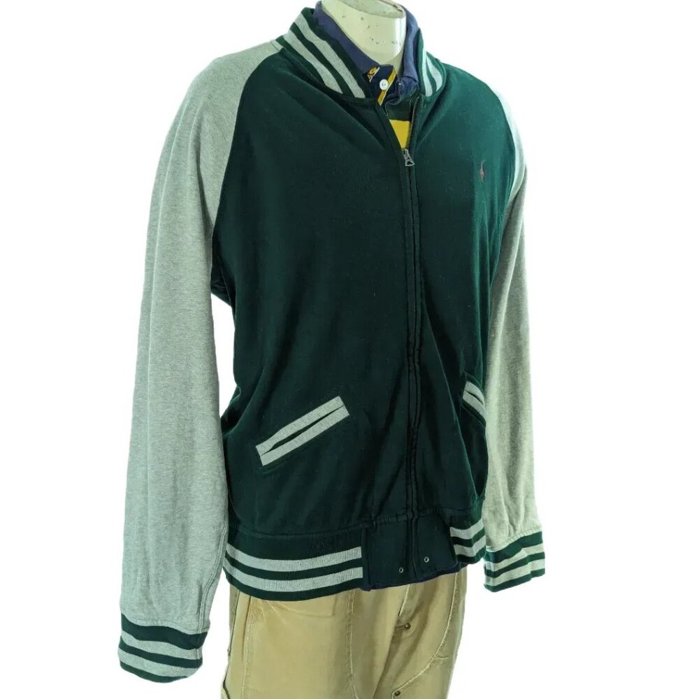 Polo Ralph Lauren Varsity Jacket Cotton Blend Sz XXL EUC - Picture 3 of 5